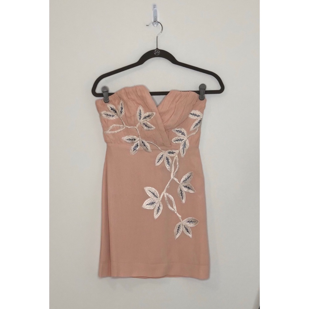 Free people floral strapless dress